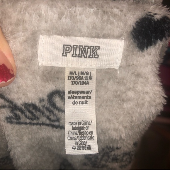 Pink ladies bathrobe dressing gown housecoat size medium - Picture 5 of 5